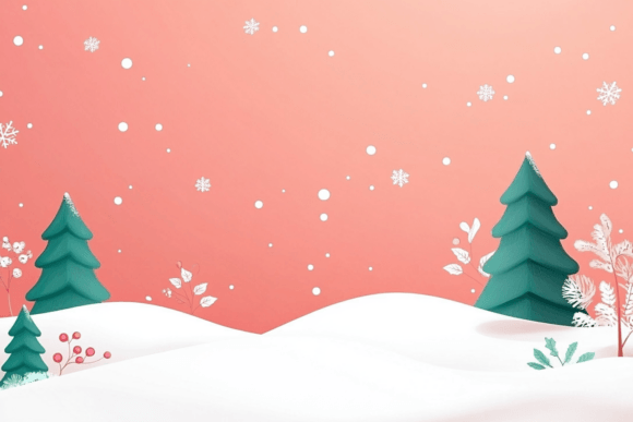 3D Christmas Background: Festive Design Asset