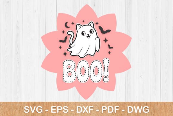 Halloween Cat Welcome Sign 3D SVG