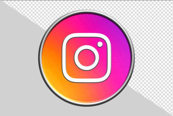 Instagram Icon in 3d: A Modern Design Asset