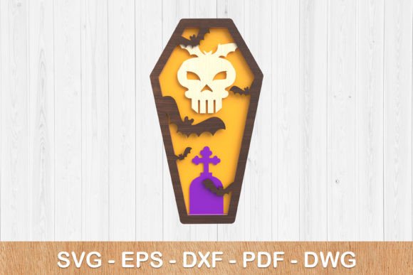 Stunning Halloween Coffin 3D SVG Laser Cut Designs