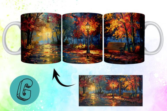 Warm Autumn Mug Art for Your Creative Projects